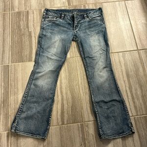 Vintage Silver Twisted Jeans 30x31